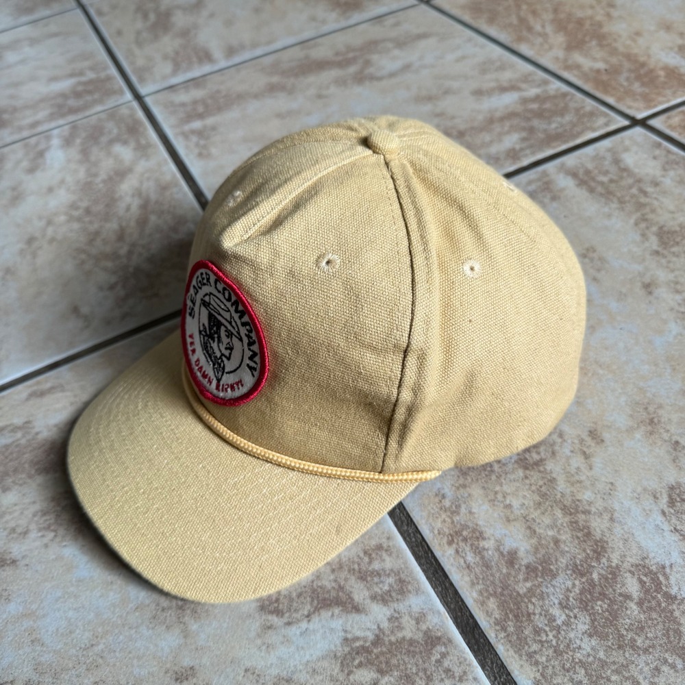 Seger Company Yer Damn Right Adjustable Baseball Hat Snapback One Size Tan - Picture 3 of 9